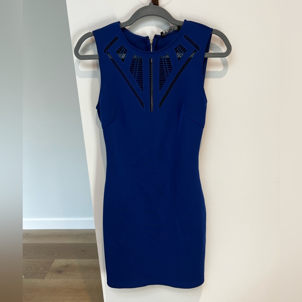 Guess Royal blue bodycon dress